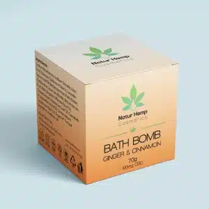 CBD BATH BOMB GINGER – CINNAMON